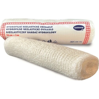 Paul Hartmann Ovínadlo hydrofilné neelastické pletené, nesterilné 10 cm x 5 m 1 ks AG