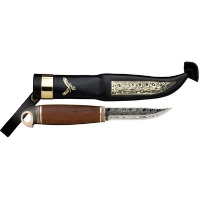 Marttiini Eagle Damascus, pevný s koženým pouzdrem 557012W