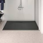 Ideal Standard i. life Ultra Flat S правоъгълно душ корито, наситено черно, 180x100 см (T5245FV)