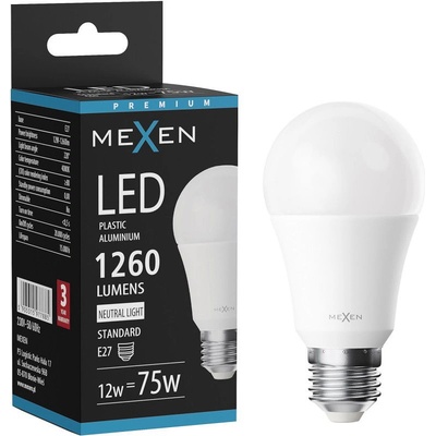 Nova LED крушка E27, A60, 12W, Неутрална - 4000K, 1260 lm - L100-E27-1240-01 (L100-E27-1240-01)