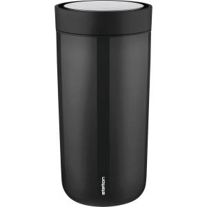 Stelton Термочаша To-Go Click с двойни стени от стомана 400 мл черна (685-1)