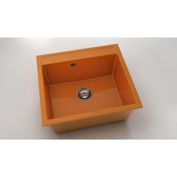 Image 1 of FAT Мивка Vanguard 226, Polymer marble, 16 Оранж, с включен сифон