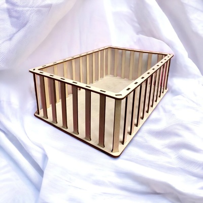 Dřevěný svět online Konstrukce pro vyplétaný košík obdélník 30x20 cm výška 10 cm – Zboží Dáma