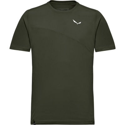 Salewa Мъжка спортна тениска Salewa Puez Sporty Dry T-Shirt Sport shirt - Dark Olive - размер M (216-2010-1212)