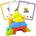 Tooky Toy Дървена игра с цветни геометрични фигури - Tooky Toy