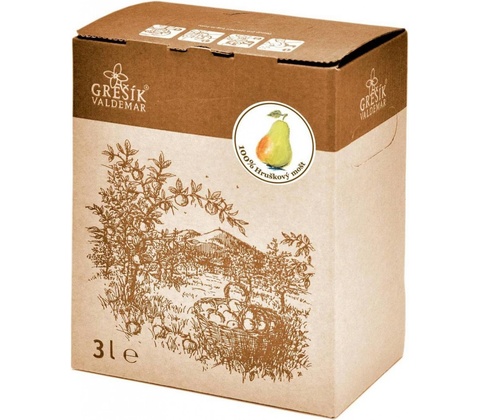 Grešík Mošt Hruškový 100% 3l