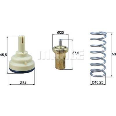 Termostat, chladivo MAHLE TX 181 105D