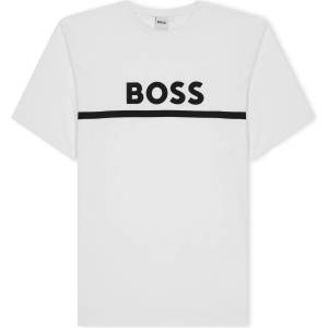 Boss Тениска Boss Kids Large Logo T-Shirt, Logo Design - White 10P