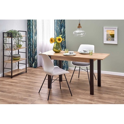 Halmar Правоъгълна маса gino дъб вотан/ черно