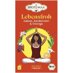 Shoti Maa Био чай Lebensfroh - какао, кардамон и портокал - 16 пакетчета чай