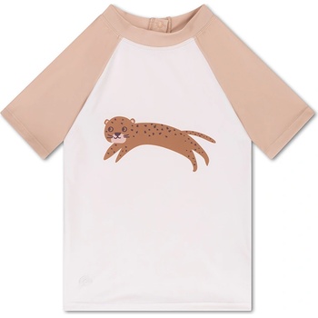 Swim Essentials Swim Essentials: Блуза с къс ръкав с UV защита "Brown Leopard Animal (SWE-2024SE1472)