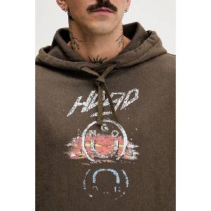 HUGO Blue Памучен суичър Nimponex (50554385)