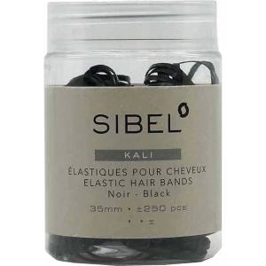 Sibel Kali Elastic Hair Bands Black 250 ks