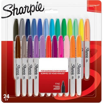 Sharpie Комплект перманентни маркери Sharpie, F, 24 цвята, блистер (27671-А-2065405)