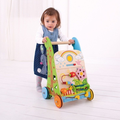 Bigjigs Toys Baby dřevěné aktivní zahrada – Zboží Dáma