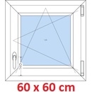 Soft Plastové okno 60x60 cm, otváravé a sklopné