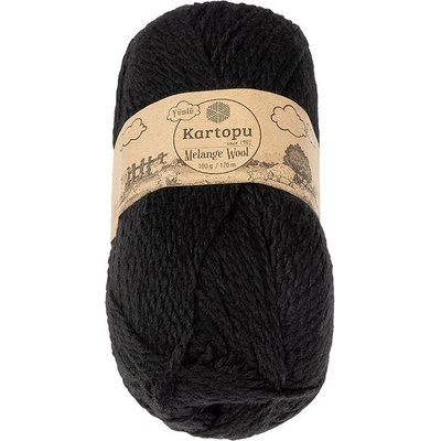 BELLATEX Melange Wool 100 g – 940 čierna