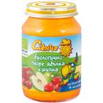 Слънчо Био плодово пюре Слънчо - Ябълка и шипка, 190 g (4327) - baby