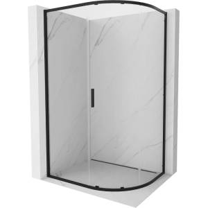Mexen Exo-S асиметрична раздвижна полукръгла душ кабина 120 x 90 см, (8131-120-090-70-00)