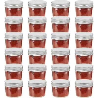 zahrada-XL zavařovací sklenice se stříbrnými víčky 24ks x 110ml