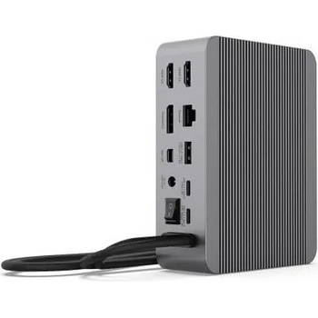 LMP USB-C SuperDock 15-Port Dual-Link - мултифункционален хъб за свързване на допълнителна периферия за компютри с USB-C (тъмносив)