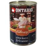 ONTARIO culinary chicken fricasse - деликатесна консерва за куче с пилешко фрикасе 400 гр, Чехия 214-22032