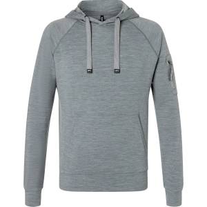 super. natural Мъжки вълнен пуловер super. natural Favourite Pocket Hoodie Merino hoodie - Cashmere Grey Melange - размер 54 (005-5975-0314)
