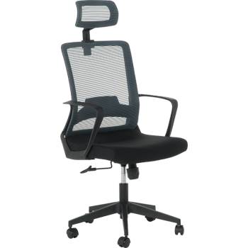 Президентски офис стол Carmen 7562 - черно - сиво (3520382_3)