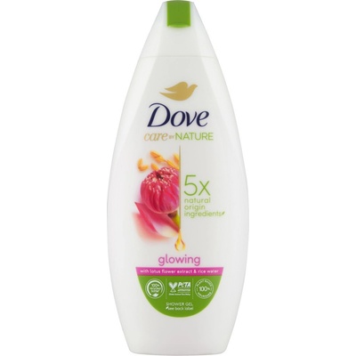 Dove sprchový gel Glowing Lotus a rýžová voda 225 ml