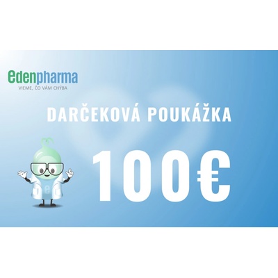 EDENPharma Darčeková poukážka - elektronická, darček, poukaz Hodnota: 100 €