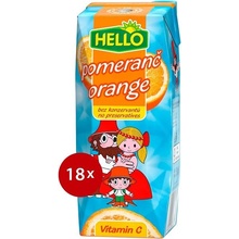 Hello Mini Pomaranč 18 x 250 ml