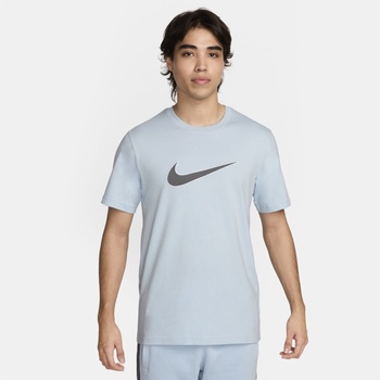 Nike Мъжка фланелка с къс ръкав Nike Sportswear Short Sleeve Top Mens - Blue/Iron Grey