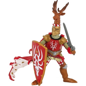 Image 1 of Papo Фигурка Papo The Medieval Era - Рицар на Червения елен (39911)