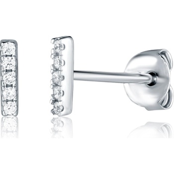 JVD Strieborné náušnice Tyčinky so zirkónmi SVLE3004X61BI00