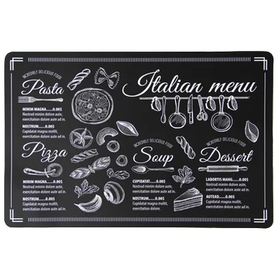 Horecano HORECANO-Подложка за хранене CHALKBOARD ITALIAN MENU 43, 5 x 28, 5 cm (PPCO-27179) (0124450)