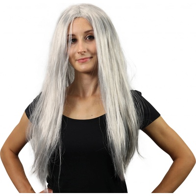 RAPPA Paruka stříbrná čarodějnice/Halloween – Zboží Mobilmania