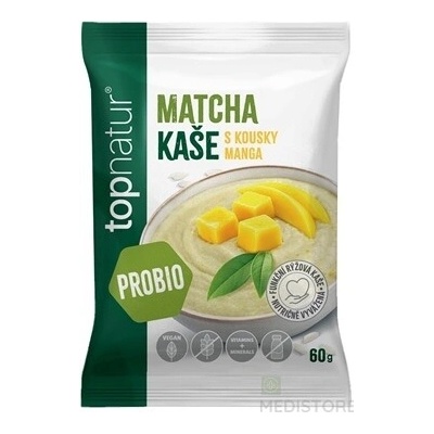 Topnatur Probio KAŠA Matcha s mangom instantná ryžová 1x60 g