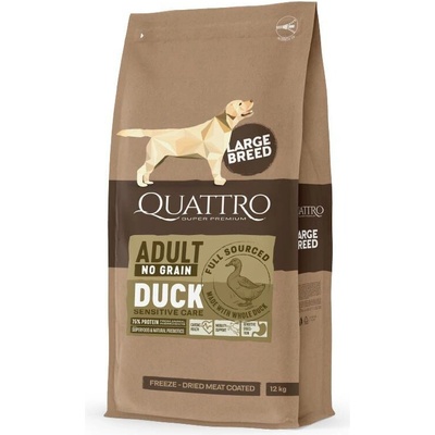 Quattro Adult LB bez obilovin s Kachnou 3 kg
