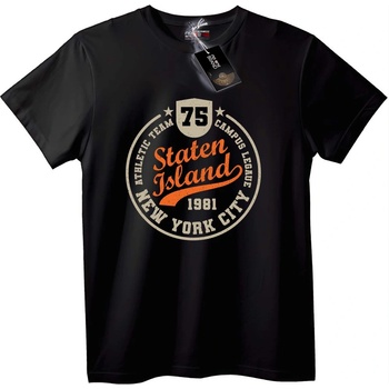 NOONEBRAND Тениска Staten Island 1981 Спортна - XL, Black