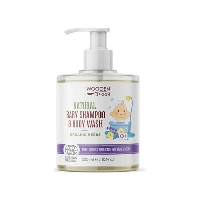 WoodenSpoon Děts.sprch.gel šampon 2v1 byliny 300 ml