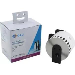 G&G ЛЕНТА ЗА ЕТИКЕТНИ ПРИНТЕРИ BROTHER ТИП QL - CONTINUOUS PAPER TAPE - 62 mm x 30, 48 m - DK22205 (DK-22205) - PN RL-BR-DK22205 - G&G (300BRADK22205GG)