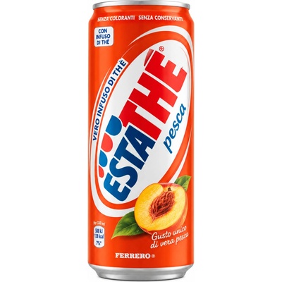 Estathé ledový čaj broskvový plech 330 ml