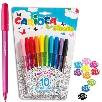 CARIOCA - Комплект цветни химикалки - 10 цвята (42775)