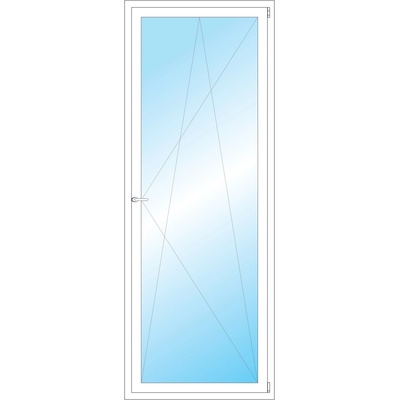OKNA HNED Plastové okno 87x231 cm bílé otevíravé a sklopné pravé