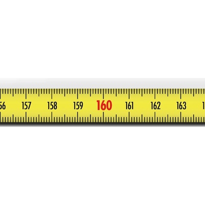 Richter SK528SA Nalepovací metr ocelový žlutá 3 m s nulou vlevou
