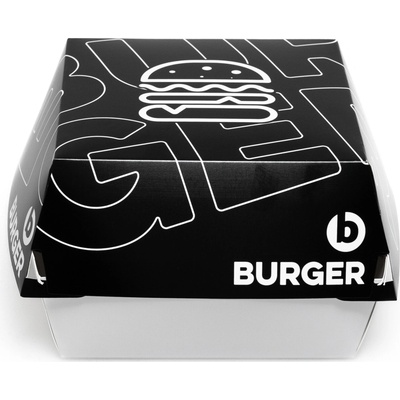 Exxprespack obal burger malý 13x13x10 GSM 255G/M2 Čierna