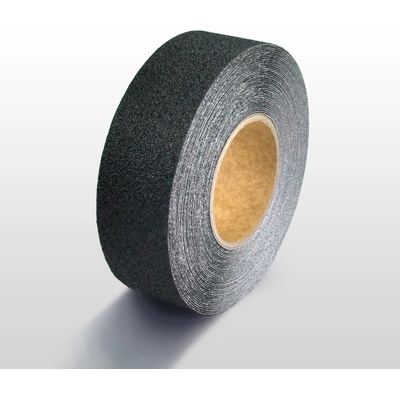 Protiskluzová páska extra hrubá WT-5412 – minerální granulát v syntetické pryskyřici, černá, 25 mm × 6 m