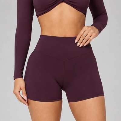 Fabletics Pureluxe High-Waisted Tlc Short dámské sportovní šortky Červená