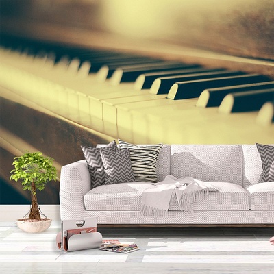 Tapeta SABLIO Klávesy klavíru, rozměry 336x220 cm
