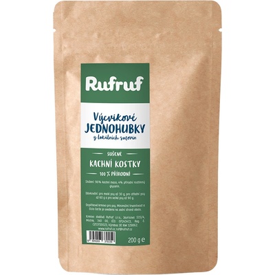 RUFRUF Výcvikové jednohubky sušené kachní kostky 200 g
